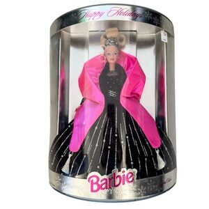 Vintage 1998 Happy Holidays Barbie Fashion Doll Special Edition Mattel Toy New